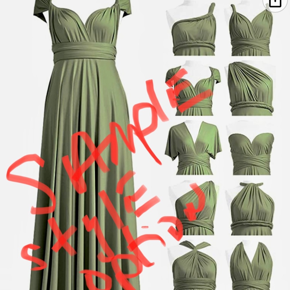 Convertible Print Maxi dress. - Picture 5 of 6